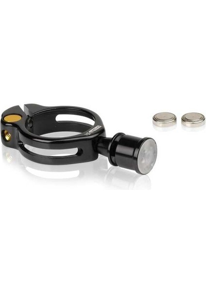 Sele Kelepçesi - Allen Sıkmalı, 31.8mm, Entegre LED Işıklı (Siyah)