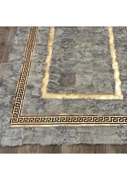 Gri Toskana Tarzı Halı, Özel Ölçü Dikdörtgen Halı, Şık ve Modern Tasarımlı Halı fırsatları