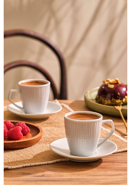 6 Kişilik Beyaz Kahve Fincan Takımı, 90 Ml, Şık ve Kullanışlı Tasarım fiyatları