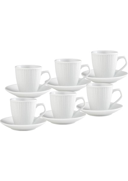6 Kişilik Beyaz Kahve Fincan Takımı, 90 Ml, Şık ve Kullanışlı Tasarım modelleri