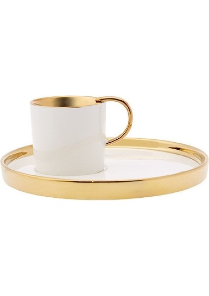 Beyaz 2 Kişilik Kahve Fincan Takımı 100 Ml, Şık ve Zarif Tasarım fırsatları