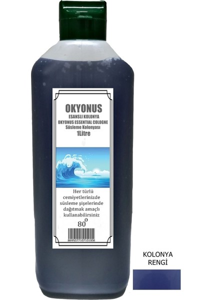 Mor Reni Okyonus Esanslı Kolonya 80 Derece 1 Lt Gelecektir