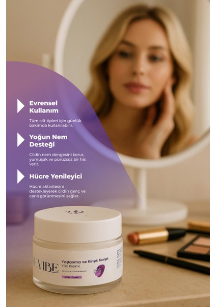 Yaşlanma Karşıtı Yüz Kremi 50 ml – Retinol & Kolajen ile Kırışıklık Azaltıcı indirimleri