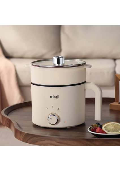 Mio EP35 600W 1.8L Çok Fonksiyonlu Buharlı ve Yağda Pişirme Özellikli Elektrikli Pişirici - Beyaz indirimleri
