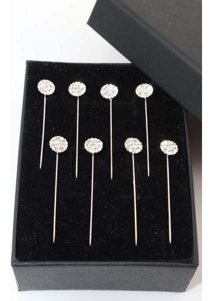 8li Taşlı Iğne. Eşarp Iğnesi. Şal Iğnesi. Türban Iğnesi. Başörtü Iğnesi. Eşarp ve Şal Iğnesi.