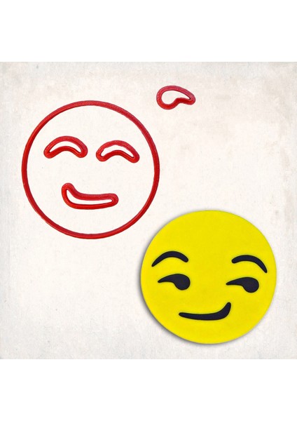 Emoji Imalı Detay Kurabiye Kalıp Seti 4’lü