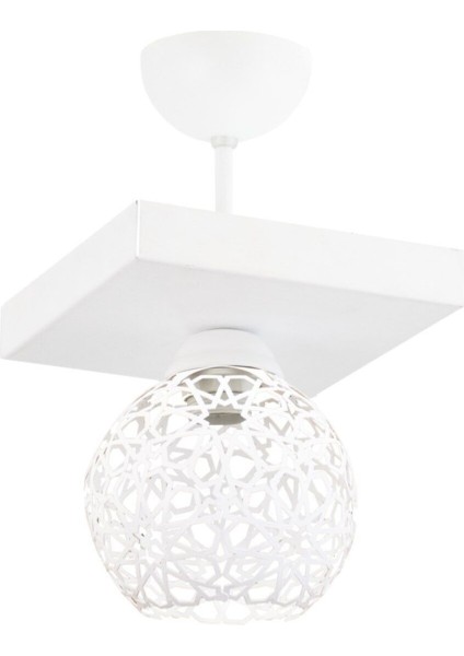 Selçuklu Motifli Retro Rustik Beyaz Avize, Şık ve Estetik Aydınlatma Seçeneği