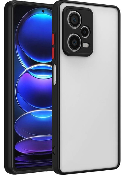 Hod Serisi Xiaomi Redmi Note 12 Pro Plus 5g Siyah - Kırmızı Kapak