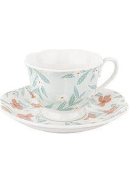 Beyaz 6 Kişilik Yeni Seramik Kahve Takımı Spring Berry GY20T007SP fiyatları