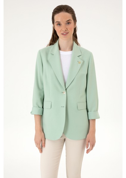 Kadın Su Yeşili Ceket 50301164-VR048