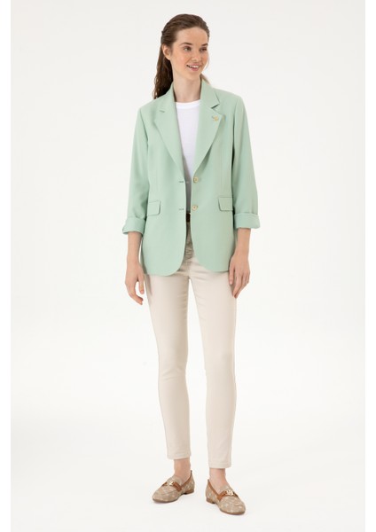 Kadın Su Yeşili Ceket 50301164-VR048 fırsatları
