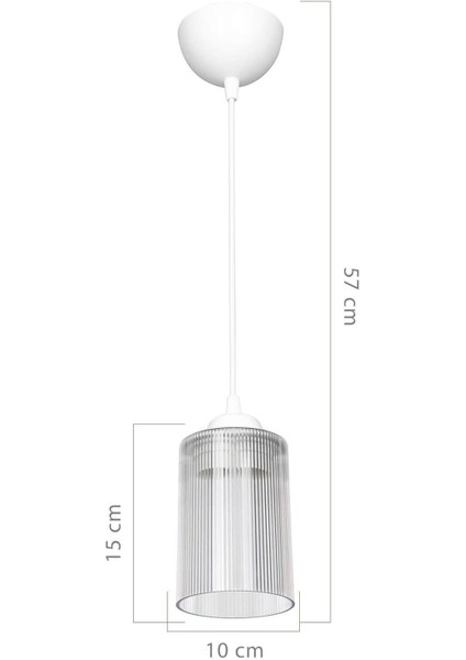 Şeffaf Optik Sarkıt, Çift Ampul Görünüm, Beyaz Cam, Modern Aydınlatma Tasarımı fırsatları