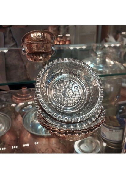 Bakır Çerezlik ve Kahvaltılık Seti, 6'lı, Şık ve Dayanıklı Metal Tasarım fiyatları