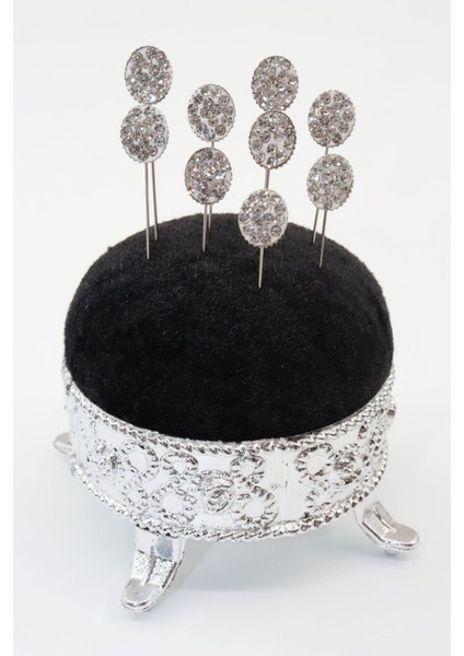 8li Kristal Taşlı Beyaz Eşarp Iğnesi. Şal Iğnesi. Türban Iğnesi. Başörtü Iğnesi. Eşarp ve Şal Iğnesi fiyatları