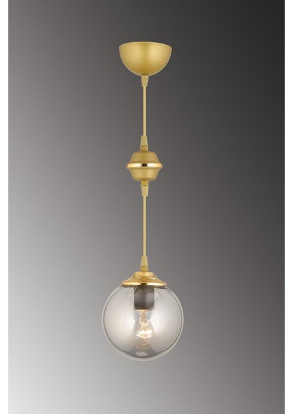 Şık Füme Cam Tekli Avize, Modern ve Zarif Tasarım fiyatları