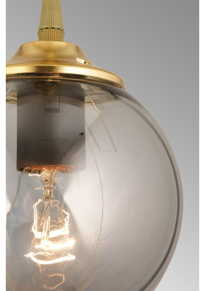 Şık Füme Cam Tekli Avize, Modern ve Zarif Tasarım fırsatları