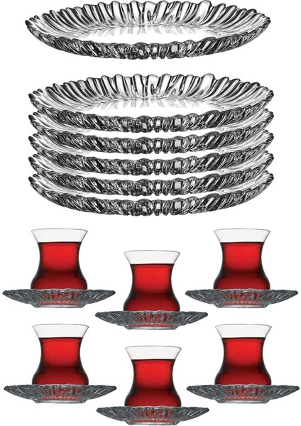 Beyaz 18 Parça Çay ve Pasta Seti, Şık ve Kullanışlı Ev Dekoru Için Ideal. fiyatları