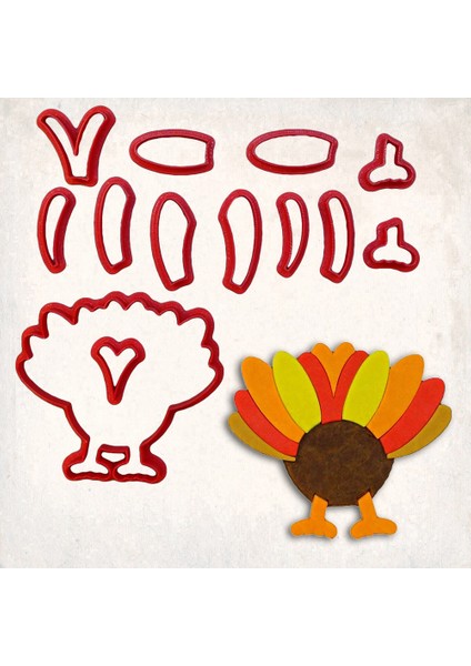 Hindi Detay Kurabiye Kalıp Seti 13’lü