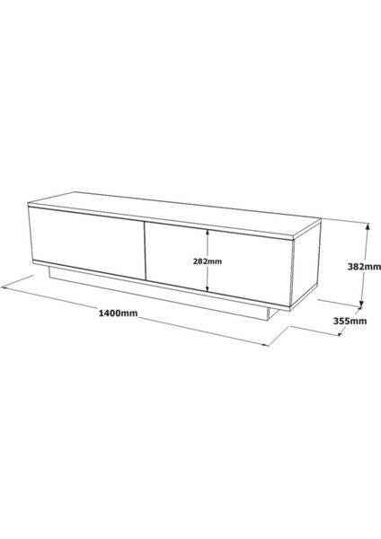 Vilinda Tv Ünitesi Tv Sehpası 140CM Vıl1-W Beyaz indirimleri