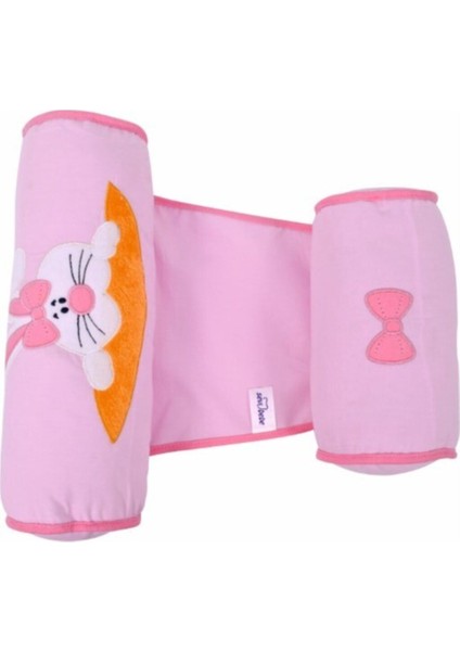 Yumuşak ve Konforlu Yan Yatış Yastığı, Şık Pembe ve Beyaz Renk Seçenekleriyle