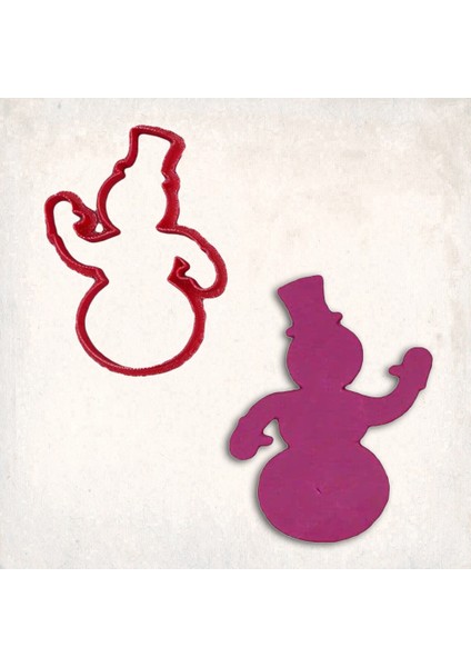 Noel Kardan Adam Kurabiye Kalıbı Şekillendirici Kopat