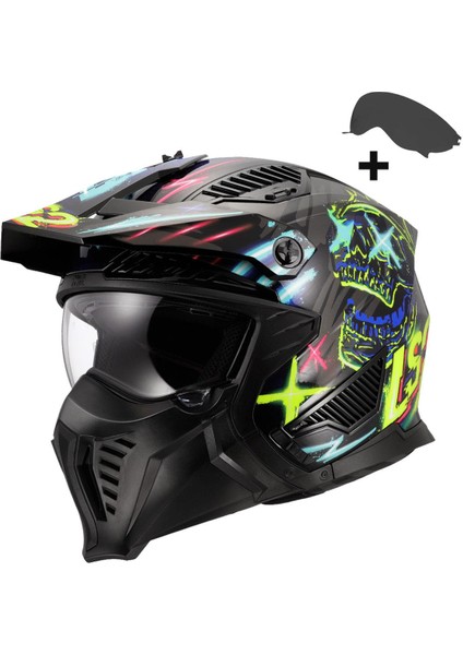 Drıfter Rayz Siyah-Mavi Kask