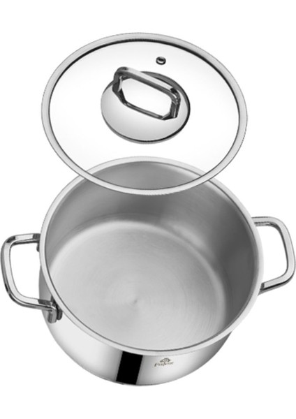 Vento Çelik 18 cm Derin Tencere, Dayanıklı ve Şık Mutfak Gereçleri