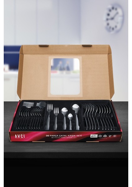 Şık 30 Parça Çatal ve Kaşık Takımı Seti, Zarif ve Kullanışlı Tasarım fiyatları