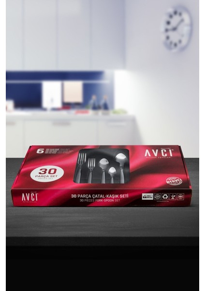 Şık 30 Parça Çatal ve Kaşık Takımı Seti, Zarif ve Kullanışlı Tasarım modelleri