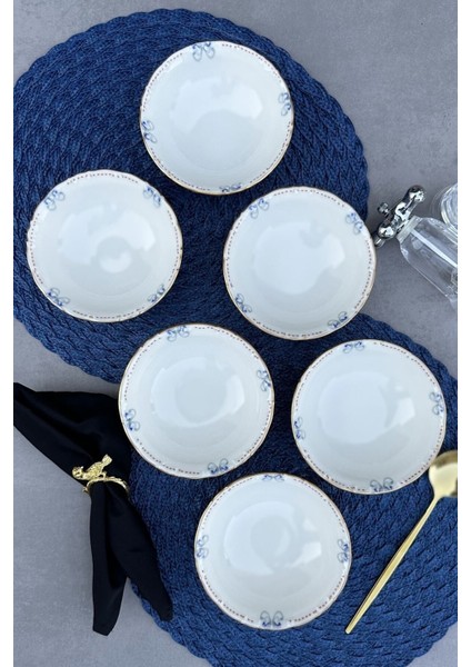 Bej Porselen Çorba Kasesi Seti 6 Kişilik 14 cm Sunum ve Servis Takımı modelleri