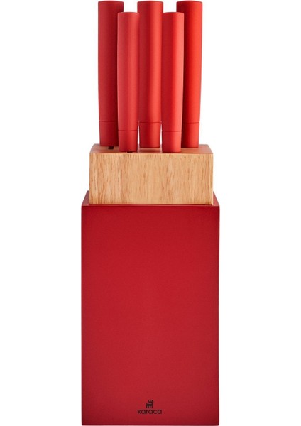 6 Parça Standlı Bıçak Seti, Şık ve Dayanıklı Mutfak Gereciği