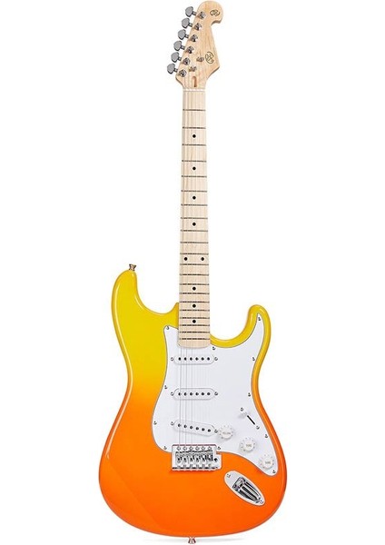Sx Sem1 Elektro Gitar (Burning Fire)