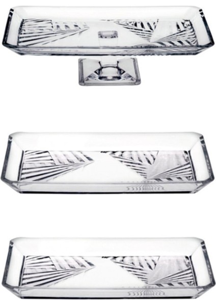 Yılbaşı Temalı Madlen Crystalline 3 Parça Servis Seti, Şık ve Zarif Tasarım