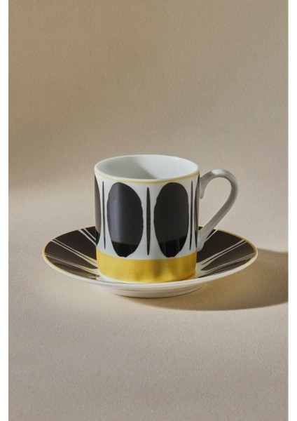 Şık 6'lı Kahve Fincan Seti, 80 Ml, Modern Tasarım, Ev ve Ofis Kullanımı Için Ideal modelleri