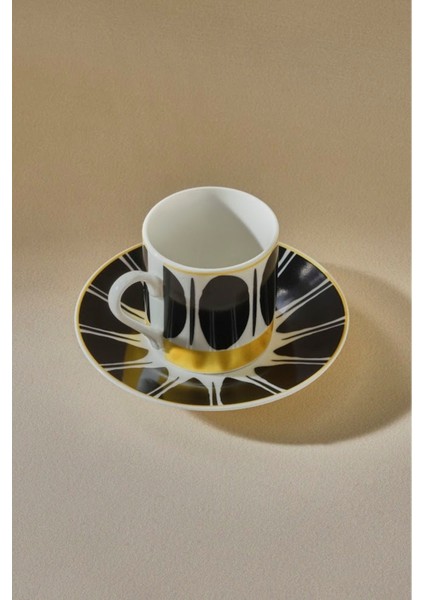 Şık 6'lı Kahve Fincan Seti, 80 Ml, Modern Tasarım, Ev ve Ofis Kullanımı Için Ideal fırsatları