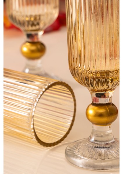 6 Parça El Işçiliği Altın Yaldızlı Kahve ve Su Bardağı Seti 160 cc modelleri