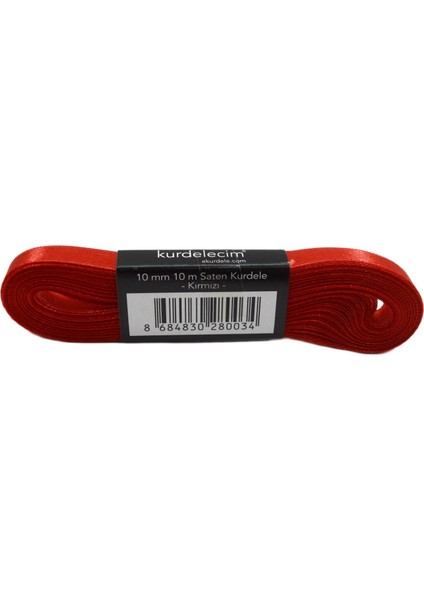 Saten Kurdele 1 cm 10 mt Kırmızı fiyatları