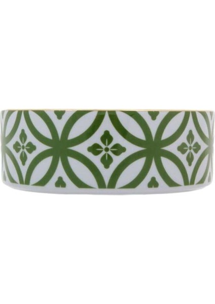 Morocco Desen Yeşil Seramik Kase 18CM, Şık ve Dayanıklı Dekoratif Parça fiyatları