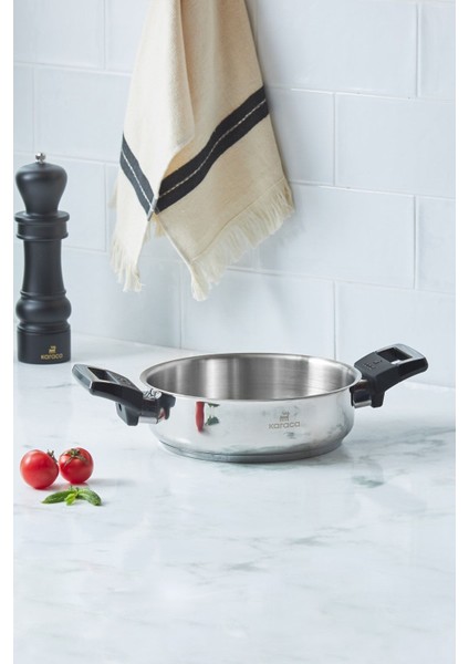 Indüksiyon Tabanlı Çelik Sahan, 20 Cm, 2,9 Lt, Dayanıklı ve Şık Mutfak Gereci fiyatları
