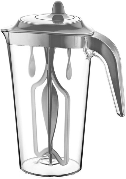 Şık Akrilik Ayran Sürahi ve Mixer Seti, Siyah ve Turuncu Renk Seçenekleri
