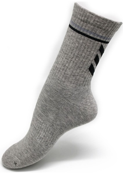 Gri Melanj Desenli Havlu Taban Sporcu Çorabı fiyatları