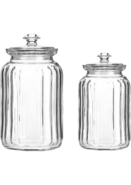 Beyaz Cam Saklama Kabı Çift Seti, Pratik ve Şık Mutfak Gereci