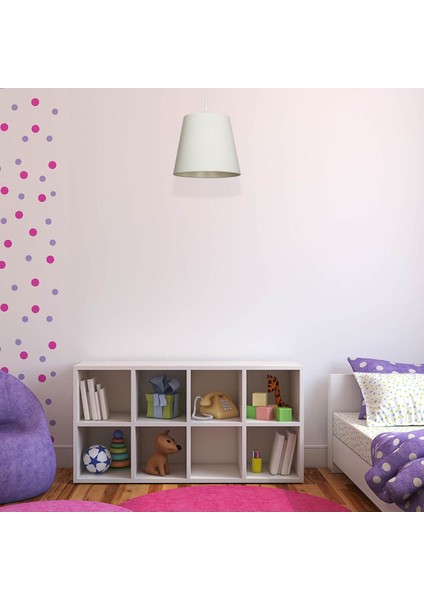 26'lık Konik Sarkıt Krem, Turuncu, Şık ve Hafif Aydınlatma Için Ideal Seçim