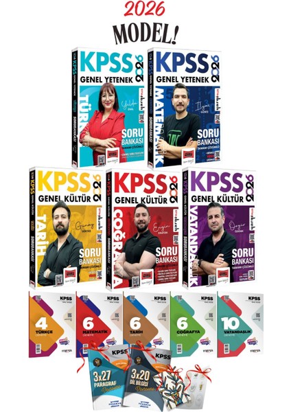 2026 Kpss Gygk Yargı Yayınları Tüm Dersler 5li Soru Bankası Seti ve 5li Branş Denemeleri Seti