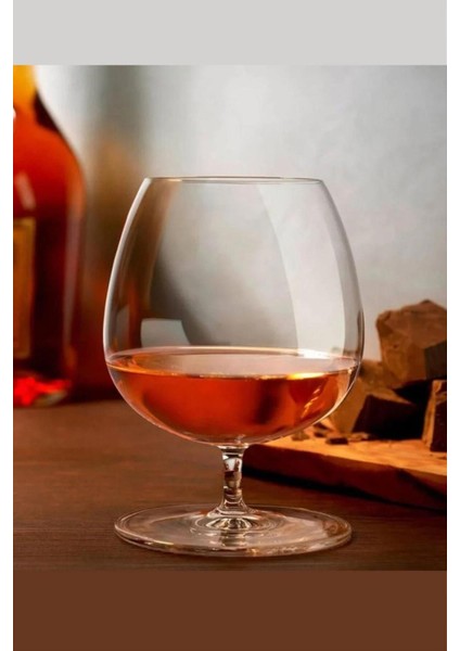 Şık 2'li Konyak Bardağı Takımı, 500 Ml, Vintage Tarz, Elegant Tasarım