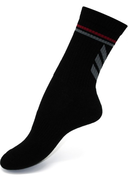 Siyah Renk Desenli Havlu Taban Sporcu Çorabı fiyatları