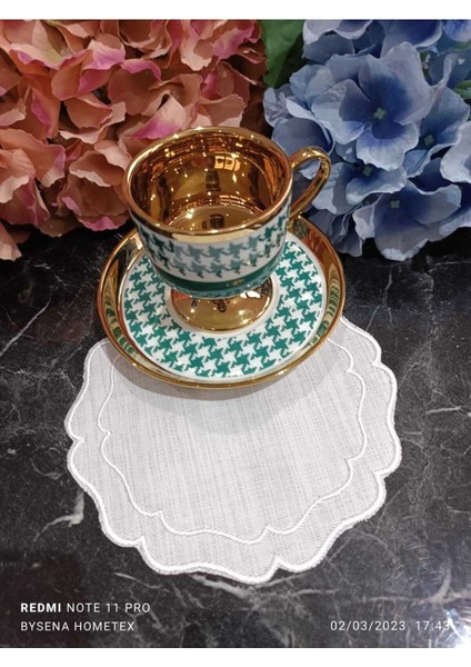 Ekru Renkli Kokteyl ve Kahve Yanı Sunum Peçetesi, 6'lı Paket modelleri