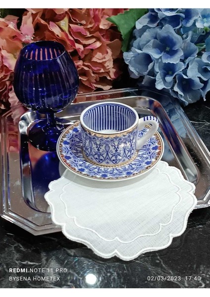 Ekru Renkli Kokteyl ve Kahve Yanı Sunum Peçetesi, 6'lı Paket fırsatları