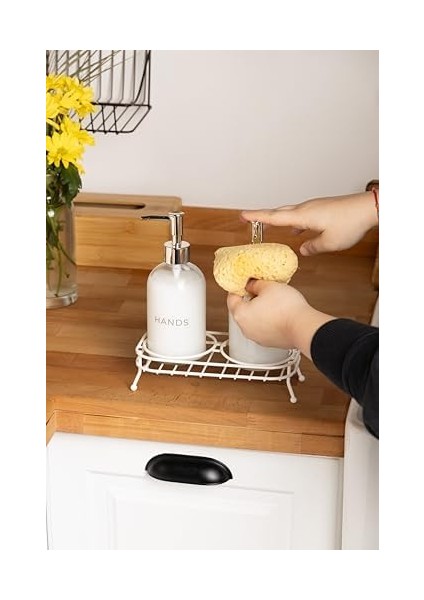 Standlı 2 Li Sıvı Sabunluk Beyaz fiyatları