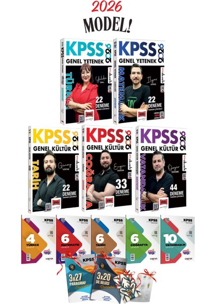2026 Kpss Gygk Yargı Yayınları Tüm Dersler 5li 143 Deneme Seti ve 5li Branş Denemeleri (181 Deneme)